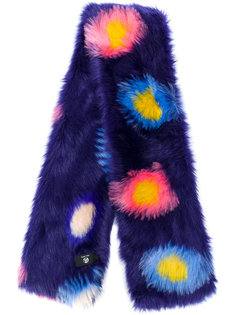faux fur circle print scarf Ps By Paul Smith
