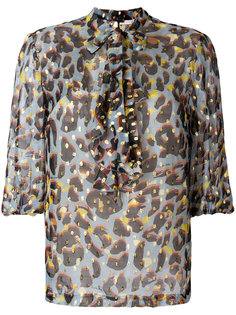 блузка с принтом и оборкой  LAutre Chose