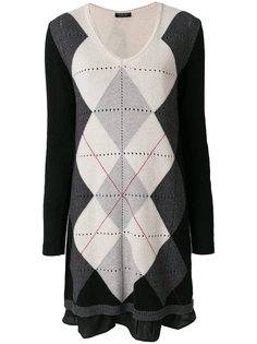 diamond pattern sweater dress Twin-Set
