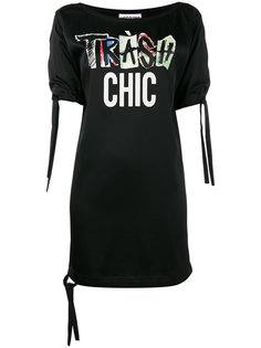 платье-футболка с принтом Tres chic Moschino