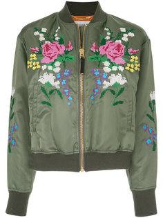 cross stitch bomber jacket  Muveil