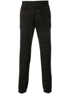 брюки скинни с мелким узором Etro