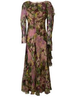 платье с цветочным принтом  Alberta Ferretti