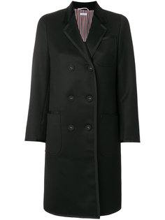 двубортное пальто миди  Thom Browne