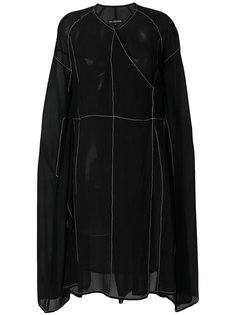 полупрозрачное платье со строчкой Ivan Grundahl