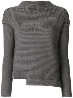 асимметричный свитер с высоким круглым вырезом  Eleventy