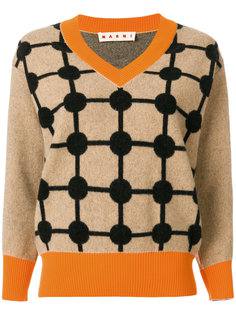 джемпер с узором интарсия  Marni