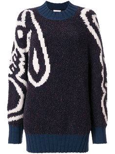 свитер с абстрактным узором интарсия  See By Chloé
