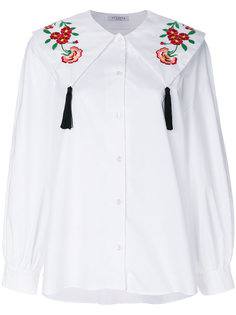 рубашка с цветочной вышивкой  Vivetta