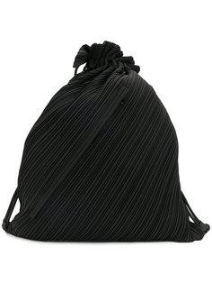 pleated drawstring backpack Pleats Please By Issey Miyake