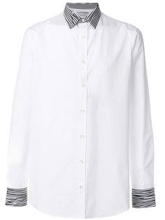 рубашка с отделкой в полоску Alexander McQueen
