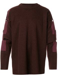 свитер в рубчик с регулируемыми рукавами Y / Project