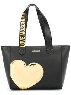сумка-тоут Heart Love Moschino
