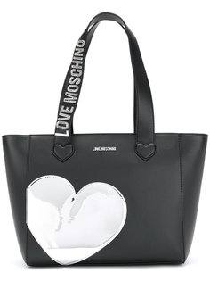 сумка-тоут Heart Love Moschino