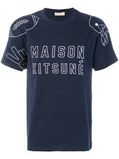 футболка с принтом логотипа Maison Kitsuné