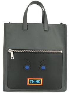 appliqué tote bag Fendi