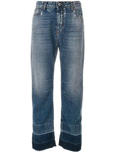 суженные снизу джинсы с контрастной отделкой  Twin-Set