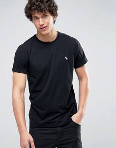 Черная обтягивающая футболка Abercrombie & Fitch Core - Черный