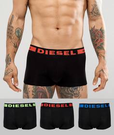 Набор из 3 черных боксеров-брифов Diesel - Черный