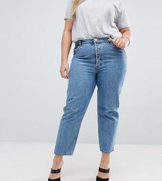 Синие прямые джинсы ASOS CURVE RECYCLED FLORENCE Authentic - Синий