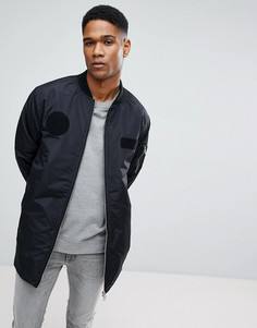 Длинный бомбер D Struct - Черный