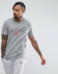 Серая футболка с логотипом в стиле ретро Nike Jordan 908013-091 - Серый