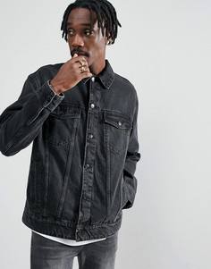 Джинсовая куртка из переработанных материалов Cheap Monday - Черный