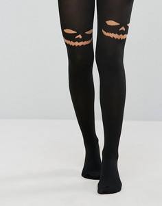 Непрозрачные колготки Leg Avenue Halloween - Черный