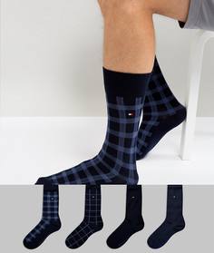 Подарочный набор из 4 пар носков Tommy Hilfiger - Темно-синий