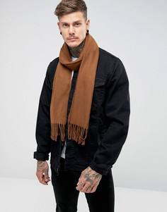 Тканый шарф ASOS - Коричневый