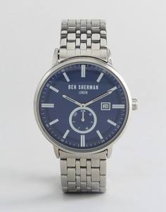 Серебристые наручные часы Ben Sherman WB071USM - Серебряный