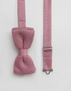 Вязаный галстук-бабочка Noose & Monkey - Розовый