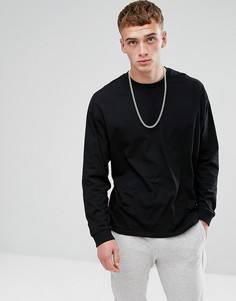 Oversize-лонгслив ASOS - Черный