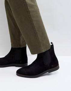 Черные замшевые ботинки челси Zign - Черный