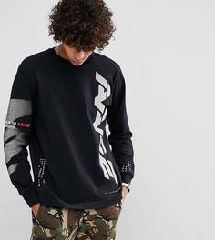 Лонгслив со светоотражающим логотипом AAPE By A Bathing Ape - Черный