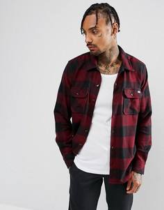 Темно-бордовая рубашка в клетку Dickies - Красный