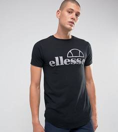 Обтягивающая футболка со светоотражающим логотипом Ellesse - Черный