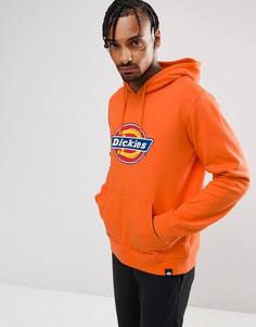 Худи оранжевого цвета с большим логотипом Dickies Nevada - Оранжевый