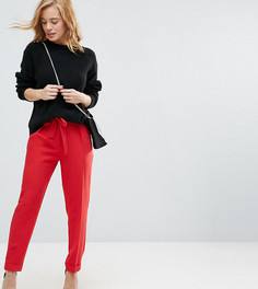 Тканые брюки-галифе с поясом оби ASOS PETITE - Красный