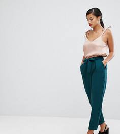 Тканые брюки-галифе с поясом оби ASOS PETITE - Зеленый