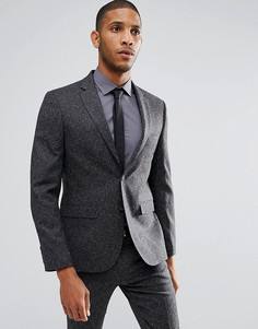 Приталенный пиджак Moss London - Серый