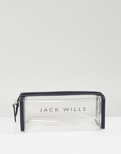 Пенал для карандашей с логотипом Jack Wills - Темно-синий