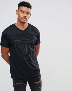 Сетчатая футболка с логотипом New Era NFL Raiders - Черный