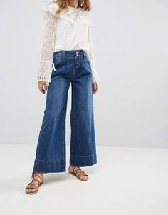 Джинсы с широкими штанинами Moon River - Синий