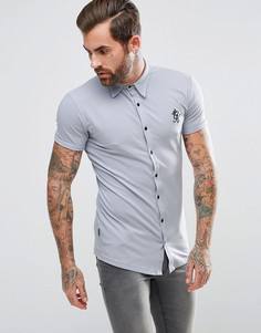 Обтягивающая рубашка серого цвета Gym King - Серый