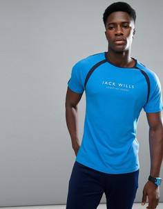 Темно-синяя футболка с рукавами реглан Jack Wills Sporting Goods Benstead - Темно-синий