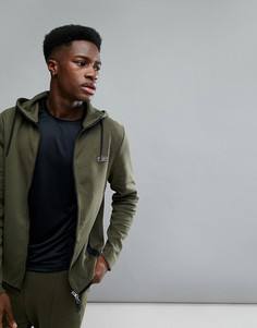 Зеленый свитер на молнии Jack Wills Sporting Goods Bayham 2 - Зеленый