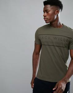 Зеленая футболка Jack Wills Sporting Goods Durston - Зеленый