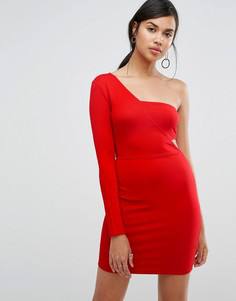 Платье-мини на одно плечо Ivyrevel - Красный