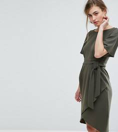Платье с рукавами‑кимоно и поясом Closet London - Зеленый